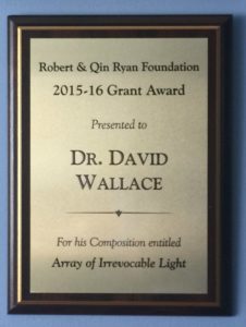 Robert F Ryan and Qin C Ryan Foundation Composition Award