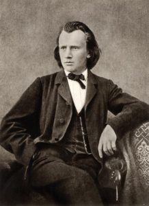 A young Johannes Brahms sits defiantly enough to inspire a teaching artist nightmare