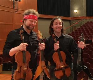 Doc Wallace and Chuck Bontrager at The Bell Fine and Performing Arts Center following their headlining MWROC 2017 concert.