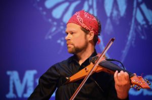 David Wallace performing on his six-string Wood Violins Viper viola