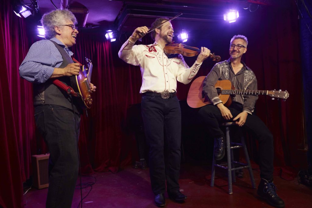 The Doc Wallace Trio performing at New York City's Cornelia Street Café