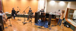 Yale Strom's Broken Consort Recording Shimmering Lights at Studio West