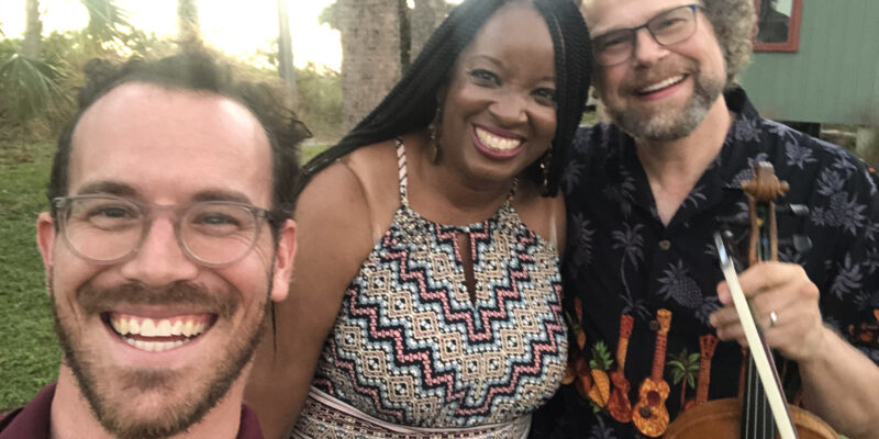 Hermitage Fellows David Wallace and Nkeiru Okoye perform a community concert following Hurricane Ian at Florida's Hermitage Artist Retreat